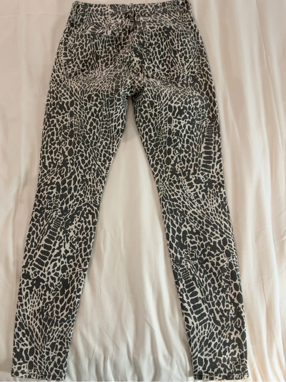 FRAME Le High Skinny Animal Print Jeans Size 26 Made in USA
